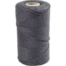Macramé Gris, L: 198 m, P: 2 mm, 330 g - 1 Rouleau