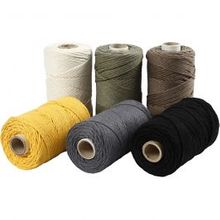 Macramé, P: 2 mm, 6x330 g - 1 Rouleau