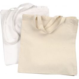 Tote Bag, taille 38x42cm, 135 gr - 2 x 10 pcs