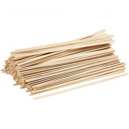 Long bâtons de glâce, fin, L: 19 cm, L: 6 mm - 200 pcs