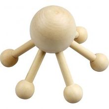 Araignée de massage en Bois, H: 10 cm, L: 13 cm - 1 pc
