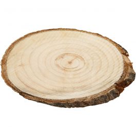 Disques en bois, approx. 9.5x6 cm, épaisseur 6 mm - 12 pcs