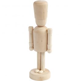 Figurine en Bois, H: 18 cm, 1 pc