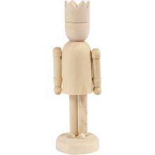 Figurine en Bois, H: 13 cm - 1 pc