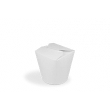 Boîte de nouilles Wok Carton 80x86mm 16oz 400ml Blanc - 500 pcs