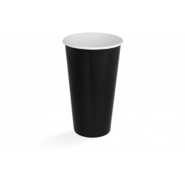 Gobelet à Milkshake Grand 560ml Ø90mm 20oz Noir FSC®Mix - 500 pcs