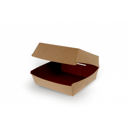 Boîte à Menus / Plateau à Hamburger 200x88x200mm FSC®Mix kraft - 300 pcs