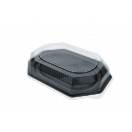Couvercle rPET pour plateaux de traiteur 450mm transparent - 50 pcs