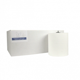 Rouleau d’essuie-mains Matic 2 couches 150 mètres Ø210mm 100% cellulose blanc T7 - 6 pcs