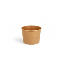 Gobelet à soupe Carton 240ml Ø90mm 8oz kraft - 500 pcs