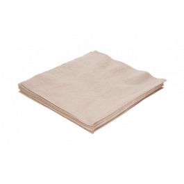 Serviette de table 2 couches Paper 1/4 plié 400x400mm kraft - 1.500 pcs