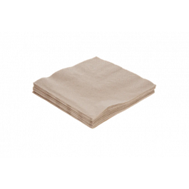Serviette de table 2 couches Paper 1/4 plié 330x330mm kraft - 2.000 pcs