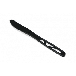 Couteau Noir Réutilisable CPLA 180mm - 1.000 pcs
