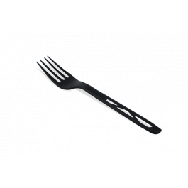 Fourchette Noire Réutilisable 170mm CPLA - 1.000 pcs