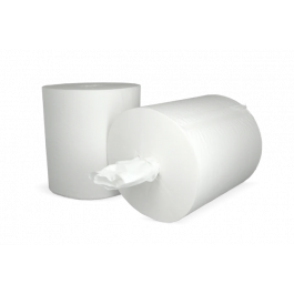 Rouleau d’essuie-mains Midi - Dévidage centrale 1 couche 270 mètres Ø200mm 100% cellulose T9 - 6 pcs