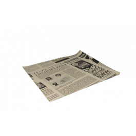 Emballage en papier sulfurisé pour hamburger 330x300mm FSC®Mix Journal Marron - 2.000 pcs