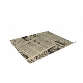 Emballage en papier sulfurisé pour hamburger 330x380mm FSC®Mix Journal Marron - 2.000 pcs