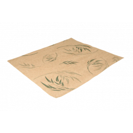 Emballage en papier sulfurisé pour hamburger 330x380mm FSC®Mix kraft Bambou - 2.000 pcs
