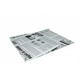 Emballage en papier sulfurisé pour hamburger 330x380mm FSC®Mix Journal Blanc - 2.000 pcs