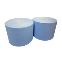 Rouleau de Nettoyage Industriel 2 couches 26cm 190m bleu - 2 pcs