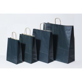 Sac en papier Bleu foncé, 260+120x350mm - 50 pcs