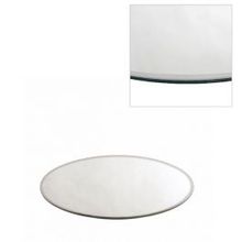 Plateau en Miroir rond, Ø20cm bord biseauté - 1 pc