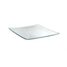 Plateau de verre carré 20x20x2cm d'épaisseur 1 pc