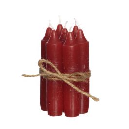 Bougie de table Rouge, 110 mm - 7 pcs