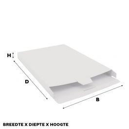 Carton pour Colis 240x350x29 mm blanc - 50 pcs