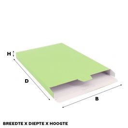 Carton pour Colis 240x350x29 mm Vert clair - 50 pcs