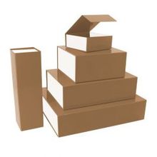 Boite Aimantée 425x333x97 mm Marron/Blanc - 25 pcs