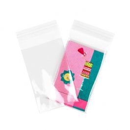 Sachet à rabat éco-responsable, 85x130mm - 100 pièces
