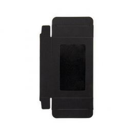 Boîte noire kraft à fenêtre 7x2.1x10.3 cm (25 pièces) [WKRGB317]