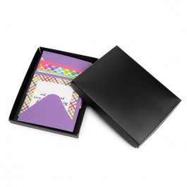 Petite Boite en Carton noir mat 114x16x152mm - 25 pièces