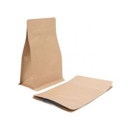 Sachet Kraft à fond plat pour café, 12,7x7,9x20,3cm - 50 pcs