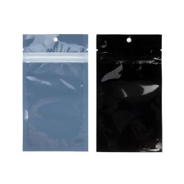 Eco-Friendly Grip Seal Bags Black 7.6x11.4 cm (100 pieces) [HZBBE3B]