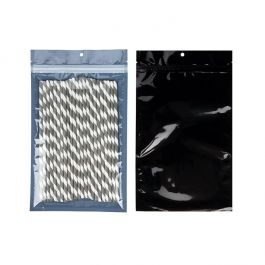 Eco-Friendly Grip Seal Bags Black 15.2x23.5 cm (100 pieces) [HZBBE7B]