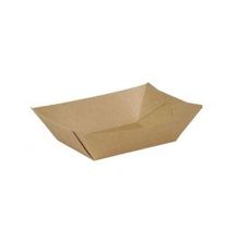 Plateaux à snacks en carton 400 ml brun revêtement organique - 1000 pièces