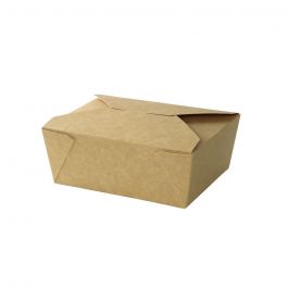 Take-Away Cardboard Boxes brown 1150 ml  (300 pieces) [GB-DFC01643]