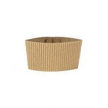 Manchons de gobelets en carton pour gobelets en papier de 200 ml, marron - 1000 pièces