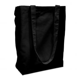 Cotton carrier bags 38x42cm with handle black 38x42cm (250 pcs.) [FP-DKE009]