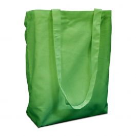 Cotton carrier bags 38x42cm with handle green 38x42cm (250 pcs.) [FP-DKE020]