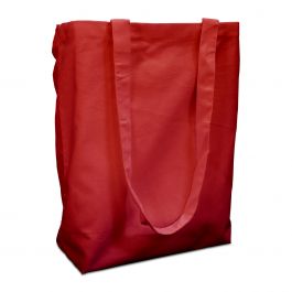 Cotton carrier bags 38x42cm with handle red 38x42cm (250 pcs.) [FP-DKE022]