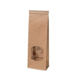 Sachet kraft eco-friendly 8.8x4.7x26 cm refermable (500 pièces) [GB-DRE02760]