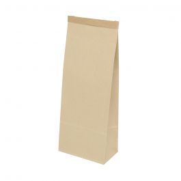 Sacs Kraft marron avec fermeture 12,5x7,5x32,7 cm - 500 pièces