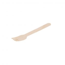 Fourchettes à gâteau en bois 14 cm avec revêtement organique - 1000 pièces