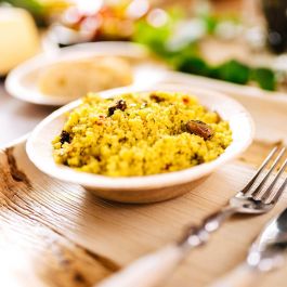 Assiette ronde feuille de palmier Ø 14 cm - 400 pièces