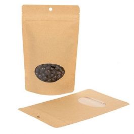 Doypack Compostable Kraft, 113 gr 130x79x206mm - 100 pcs