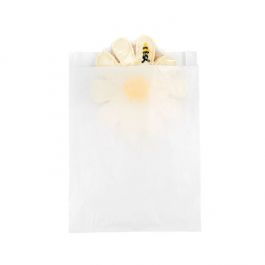 Sachet papier cristal à soufflets, 14,6x2,5x19,7cm - 100 pcs