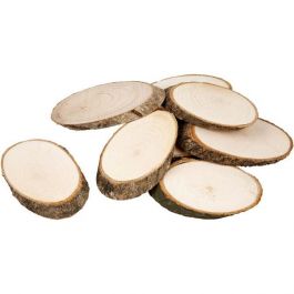 Disques en bois, approx. 7.5x4.5 cm, épaisseur 8 mm - 20 pcs